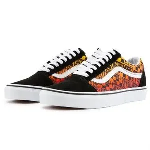 Vans | Shoes | Vans Old Skool Logo Flame Shoes In Black And